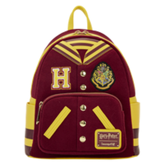 Harry Potter Hogwarts Crest Varsity Jacket Mini Backpack - Picture 1 of 9